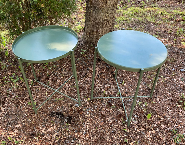 Side tables outdoor or indoor use in Patio & Garden Furniture in Ottawa - Image 2