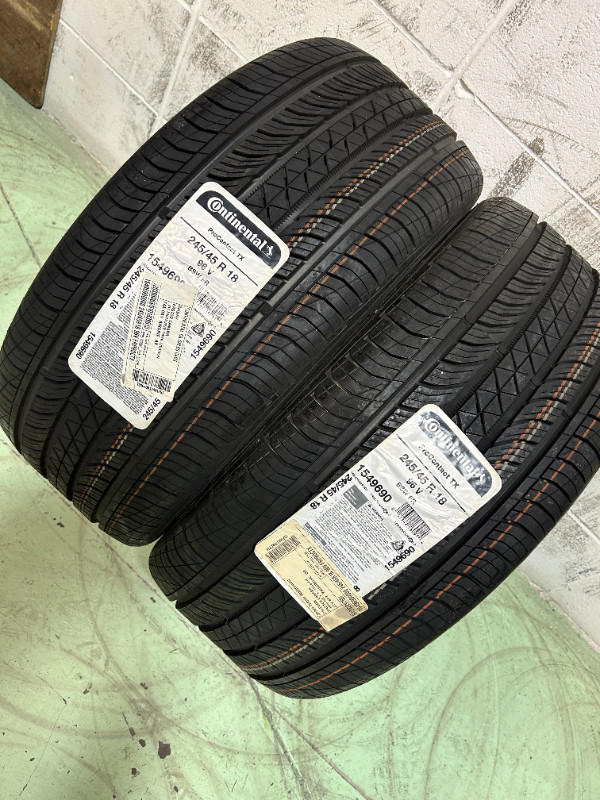 245/45R18 Continental ProContact All Season Tires (NEW PAIR) in Tires & Rims in Calgary - Image 3