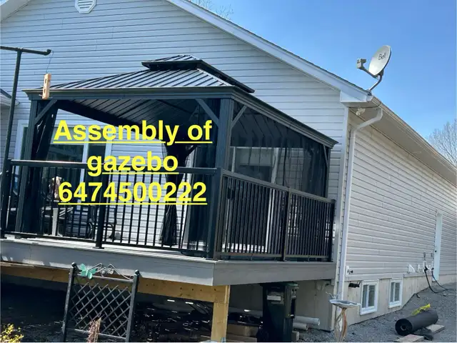 Installing a gazebo in Patio & Garden Furniture in Oakville / Halton Region - Image 7