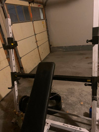Weight machine with bar & weight 200lb