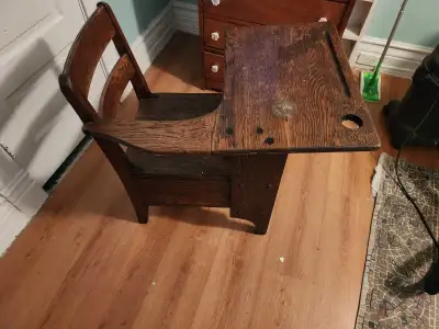 Antique School Desk, View more