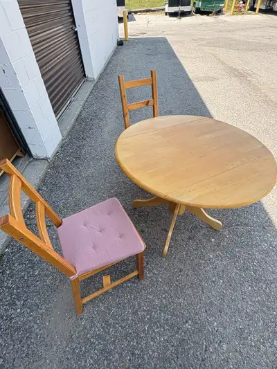 Free delivery used Drop-leaf Dining Table with 2 Chairs, View more