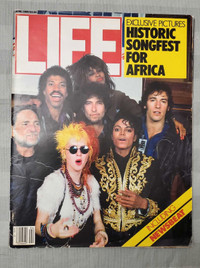 April 1985 Life magazine Michael Jackson Ford bronco Chevy Ads