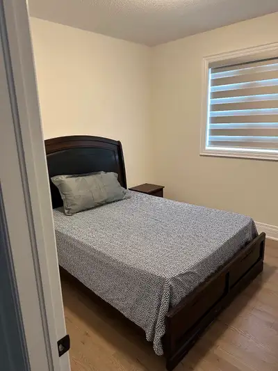 I have a brand new home with attached washroom and big room size closet inside it's located on main...