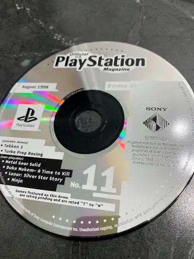 PlayStation demo disc No. 11, No. 12, No. 16 and No. 24, View more