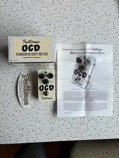 Awesome Fulltone OCD overdrive/distortion pedal up for grabs. This is the Version 1.4, serial number...
