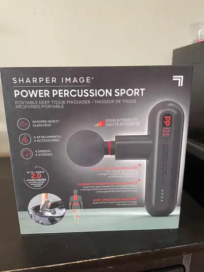 Sharper Image Power Percussion Sport – Deep Tissue Massager, View more