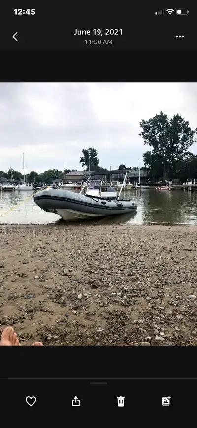 This 2009 Zodiac Pro is a well-maintained, pre-owned inflatable boat powered by a reliable 90HP outb...