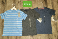 Kid's Short Sleeve T-Shirts, BNWT - size 6