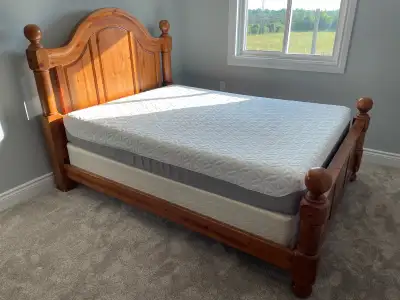 Bed and Tempur Pedic Mattress set, View more