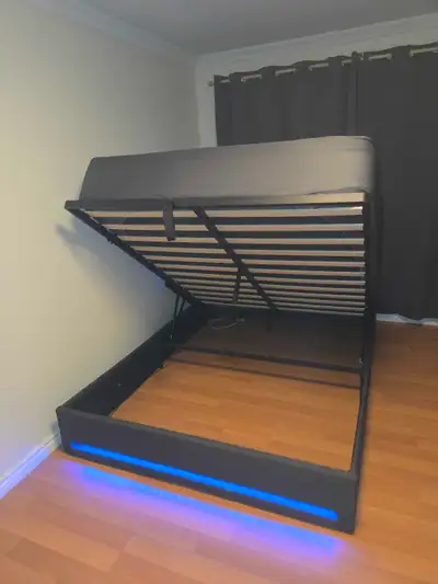 queen size lift-up bed with matress, View more