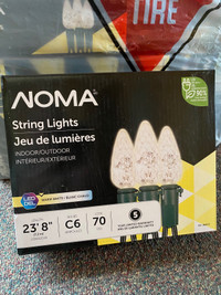 Christmas lights - 10 new boxes -Outdoor C6 LED 70, Warm White 