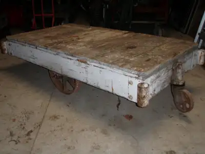 Up for grabs is a RAIL STATION LUGGAGE WAGON.... OLD.... available near corner of HWY #20 (Indian Li...