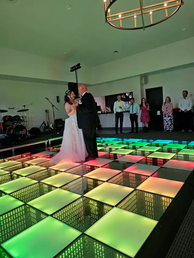 Top Dance 3-D LED Light Up Mirror Dance Floor Service558375960168386562