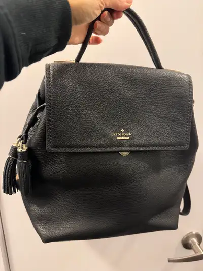 Authentic Kate Spade Bag Black Leather Great condition
