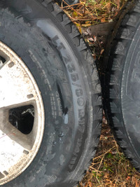 Toyota Tacoma rims with studded tires. Low KM