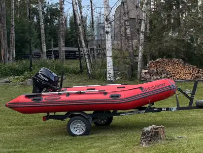 12 ft Seamax Sport360 inflatable boat. Excellent shape. $3,200. Aluminum floor. 20 hp Tohatsu motor,...