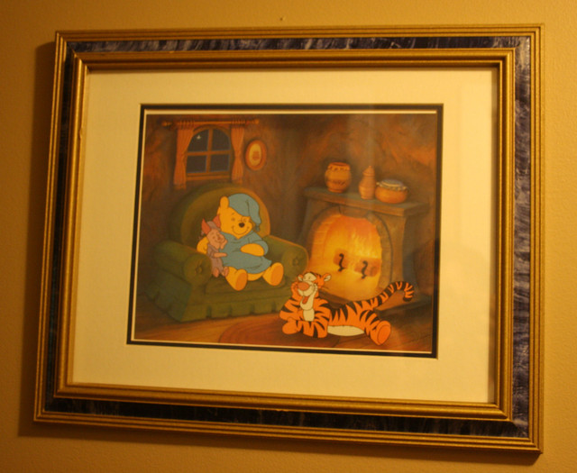 Winnie The Pooh Print - Sleepy Times (Framed Print in Arts & Collectibles in Saint John