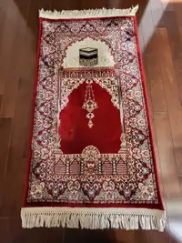 Red velvet prayer mat straight from Turkey  