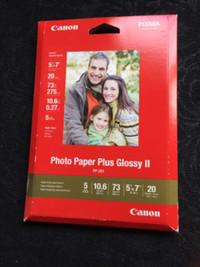 Canon Photo Paper Plus Glossy 5 X 7 in. Brand New
