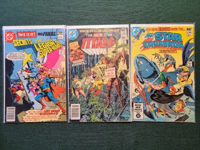 I am selling 15 comic books produced by DC Comics in the 1980s (between 35 to 45 years old) . Includ...