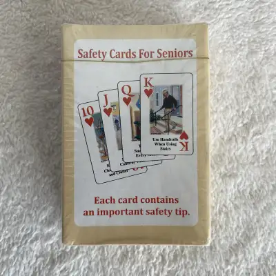Safety Cards For Seniors Playing Cards $5, View more