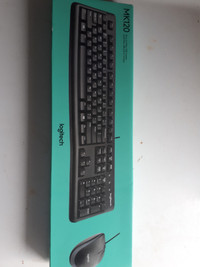 BNIB Logitech MK120 keyboard and mouse combo. Also keyboard