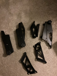 Parts from car wing kit 