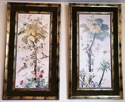 3 SOLID WOOD GOLD FRAME LARGE PICTURES BY SAINT LEGERE 27" X 48", View more
