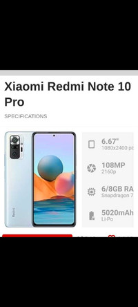 Xiaomi REDMI Note 10 pro