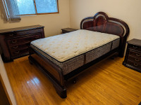Cherry wood 5 piece  bedroom set