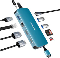 NEW: 11-in-1 USB C Dock with 2 HDMI, 1 VGA, 100W PD