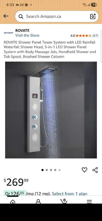 ROVATE Shower Panel, View more