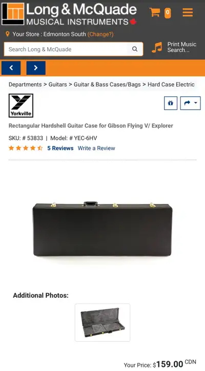 Flying V / Explorer guitar case, View more