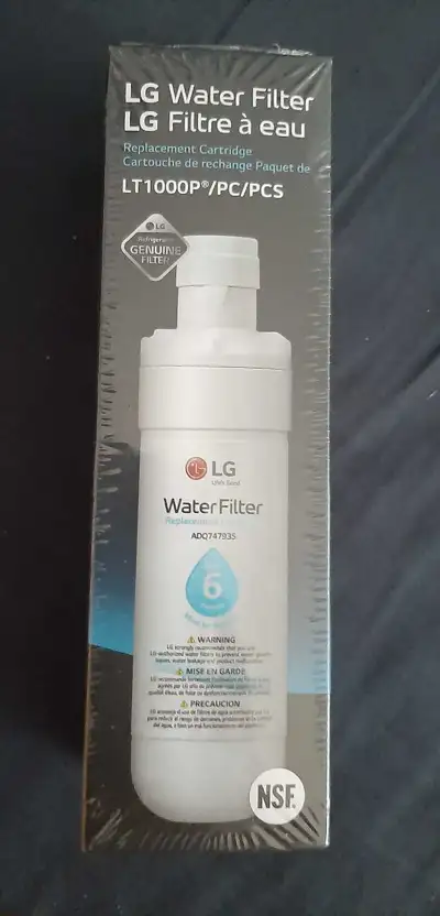 BAISSE DE PRIX ET FERME MERCI Cartouche de rechange LG filtre à eau Flambant neuf jamais ouvert, veu...