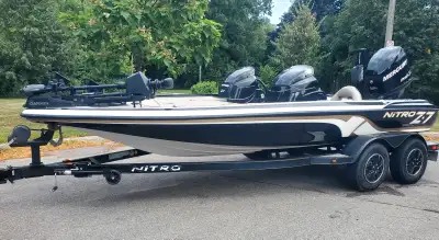 Nitro Z7 Bass Boat with Mercury 200 ProXS All services completed as per manufacture schedules. Three...