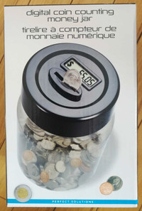 Digital Coin  Counting Jar NEW