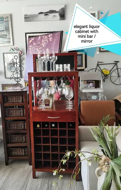 elegant Liquor/wine Cabinet with mini bar, View more
