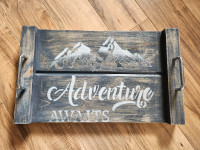 HANCRAFTED Charcuterie board (serving tray) "Adventure Awaits"