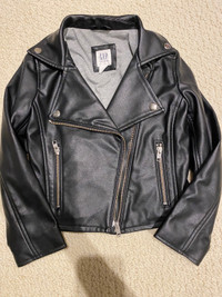 Gap kids faux leather jacket. Size small 