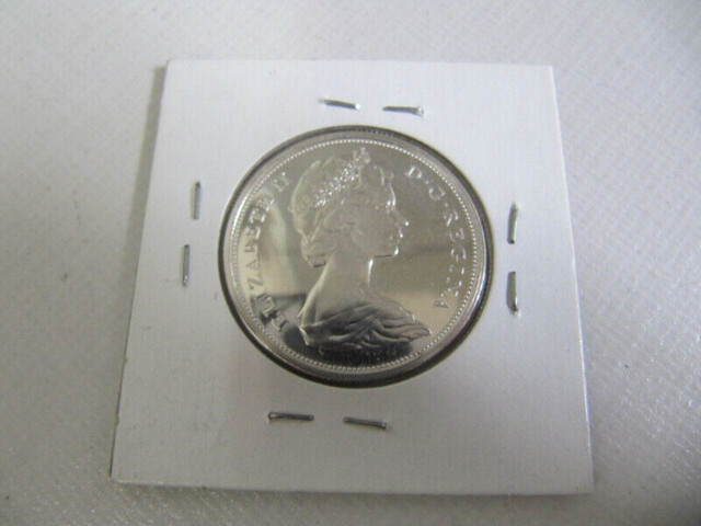 Canada 1867-1967 Silver Centennial 50cent piece Ex Condition! in Arts & Collectibles in Mississauga / Peel Region - Image 2