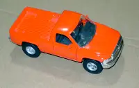 1999 Dodge RAM pickup truck, o-scale die-cast metal pull-back