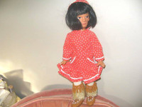 13" LORETTA DAWN BRYCE 1988 INUIT BROWN DOLL, MOCCS,PARKA