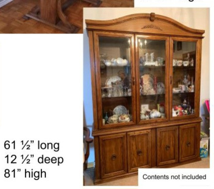Dining table, 6 chairs & china cabinet in Dining Tables & Sets in Trenton - Image 4