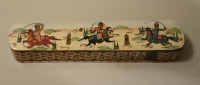Vintage Rare Bamboo Incense Burner Box with Pull Drawer