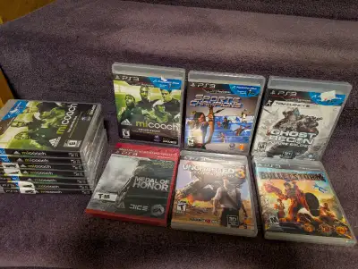 These PS3 Games are NEW and in sealed "boxes", although some are new, in an opened box. Note ... som...