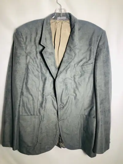 Mens Gray Vintage Faux Suede Sports Jacket. , View more