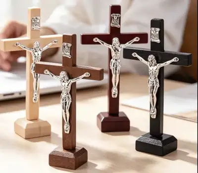 Wooden Standing Jesus Crucifix, View more
