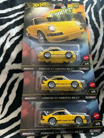 You are looking at Hotwheels premium Car Culture Porsche 911 Carrera RS 2.7 $15.00 each you pick the...
