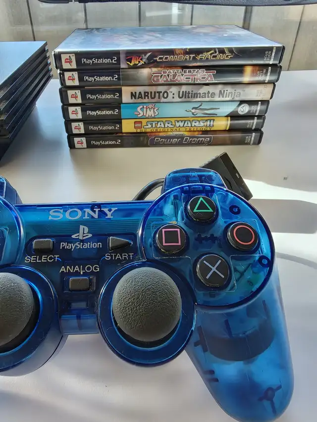 PS2 Console Bundle - Tested, 2 Controllers, 12 Games, GTA SA in Older Generation in New Glasgow - Image 6